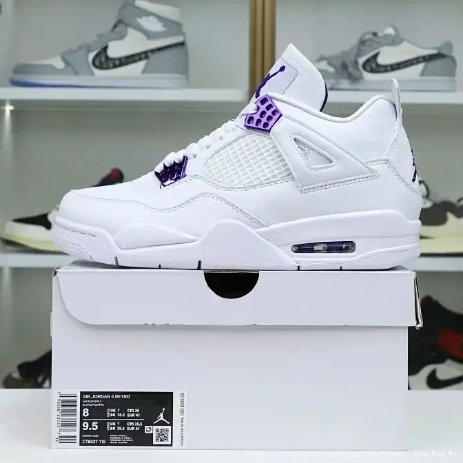 Kimikick PURPLE JORDAN 4 METALLIC AIR 0627